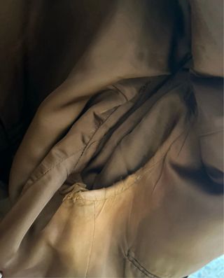 Giacca vintage marrone con cashmere