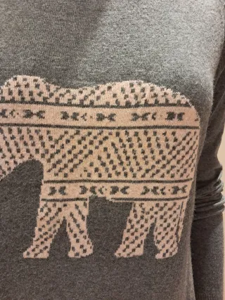 Jersey elefante lana marca Brownie talla S NUEVO
