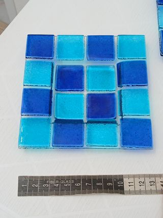 Posacenere vintage Murano mosaico blu