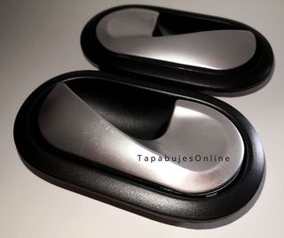 PACK 4x Manetas para puertas en negro y plateado