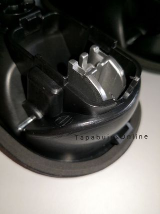 PACK 4x Manetas para puertas en negro y plateado