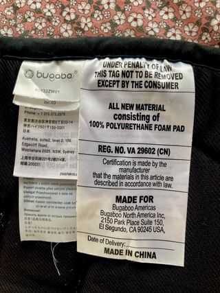 Colchoneta Bugaboo Negra