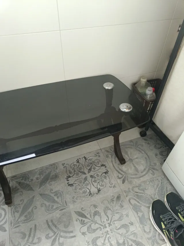 SOLO ENVIO Mesa de centro retro vintage cristal y