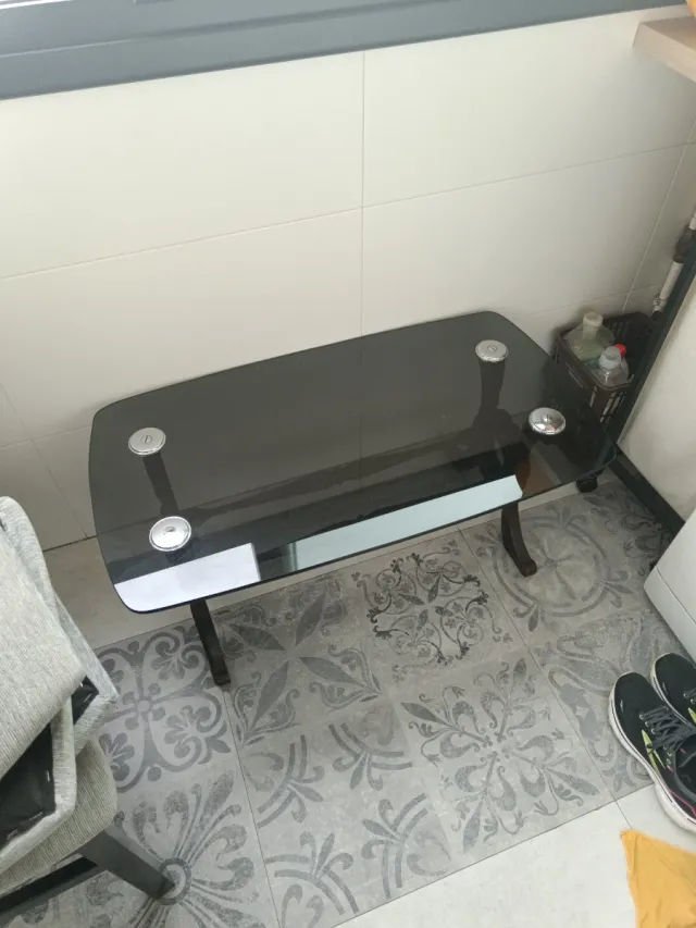 SOLO ENVIO Mesa de centro retro vintage cristal y