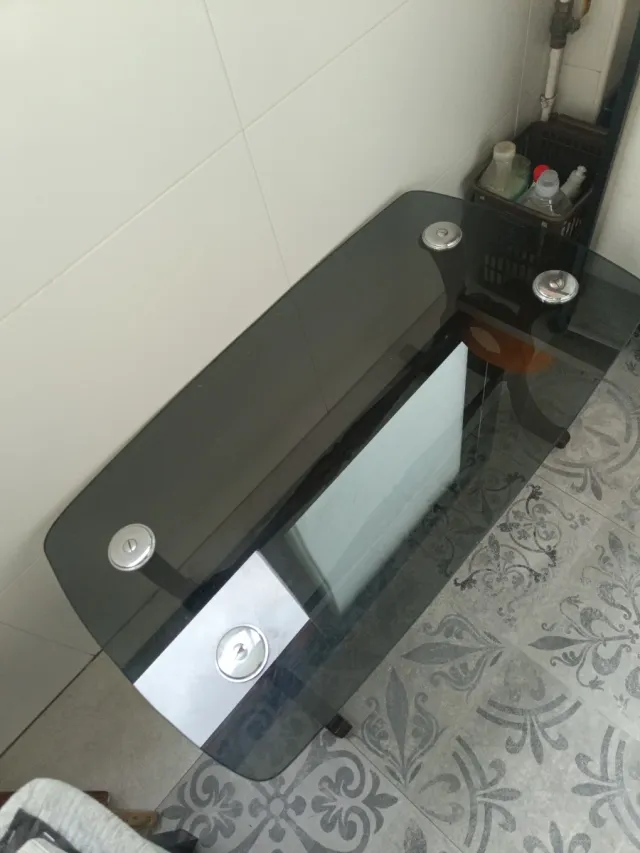 SOLO ENVIO Mesa de centro retro vintage cristal y