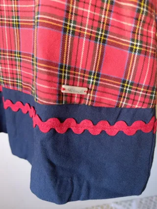 Vestido niña Miranda cuadros rojo