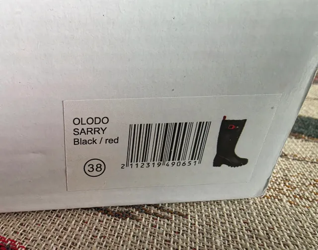 Botas de agua azul oscuro (casi negro) con hebilla