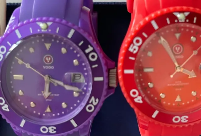 Set 3 Orologi  Colorati, di cui 2 marca YOOO