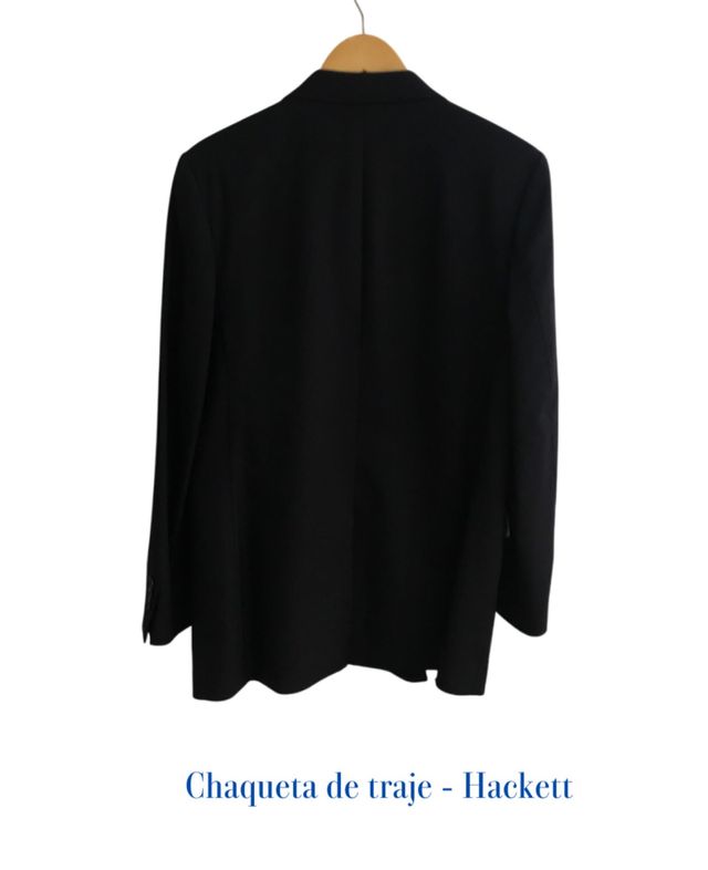 Chaqueta de traje Hackett negra
