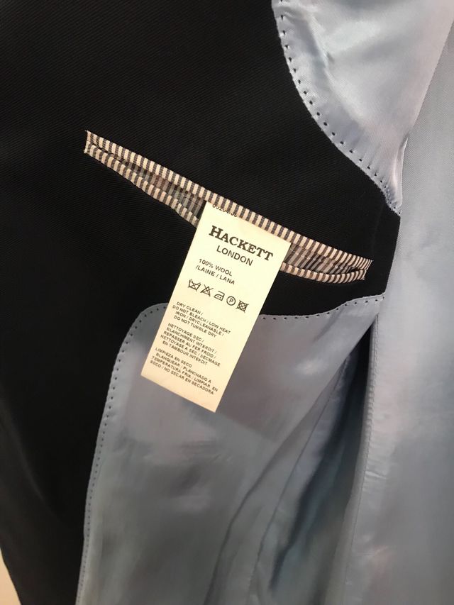 Chaqueta de traje Hackett negra