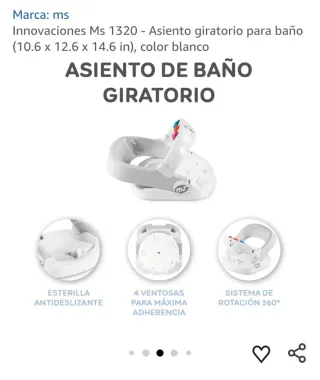 Asiento de baño para bebé Ms innovaciones