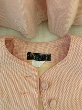 Conjunto niña 3 piezas bordadas talla 4 marca tiza