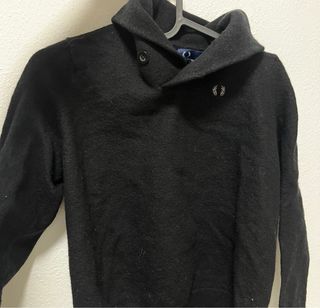 Jersey Fred Perry cuello alto negro