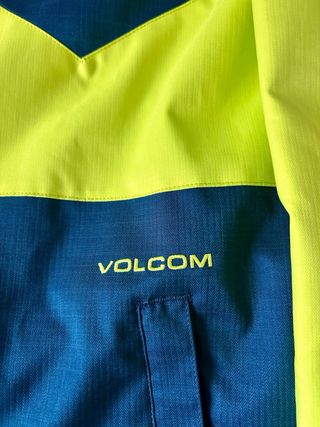 Anorak Volcom Amarillo y Azul de hombre talla L