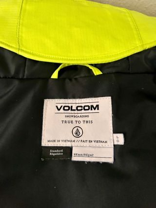Anorak Volcom Amarillo y Azul de hombre talla L