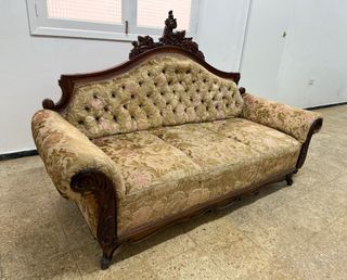 Sofá antiguo estilo Victoriano o Luis XV