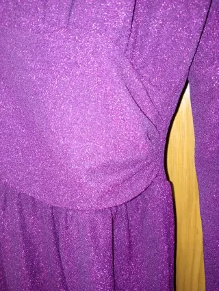 Vestido fiesta morado brillante
