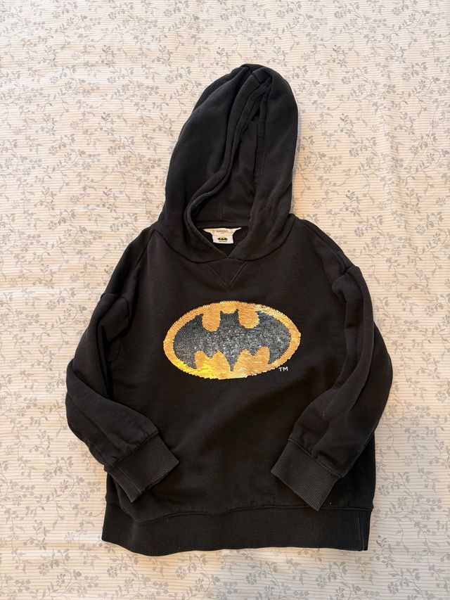 Sudadera Batman Mango con Lentejuelas