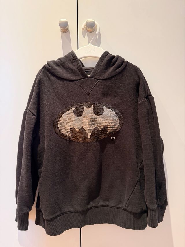 Sudadera Batman Mango con Lentejuelas