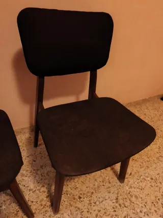 3 Sillas de Comedor Marrones