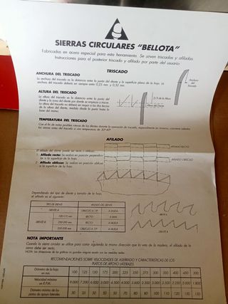 Disco Sierra Circular Bellota