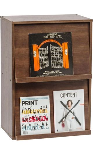 Mobiliario, biblioteca, scaffale di stoccaggio Iris Ohyama, 2 ante pieghevoli, design solido, moderno, multiuso