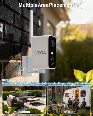 Cámara Vigilancia 4G LTE 2K con SIM Reemplazable