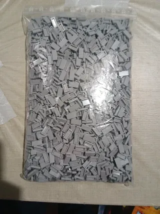 Lego Tile 1x2 Cinza Claro 50 Peças
