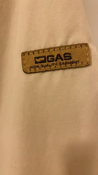 Giacca uomo GAS beige zip tasche