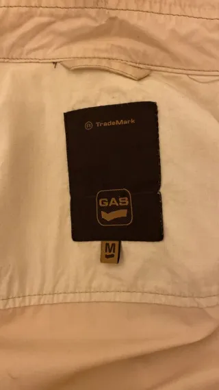 Giacca uomo GAS beige zip tasche