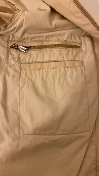 Giacca uomo GAS beige zip tasche