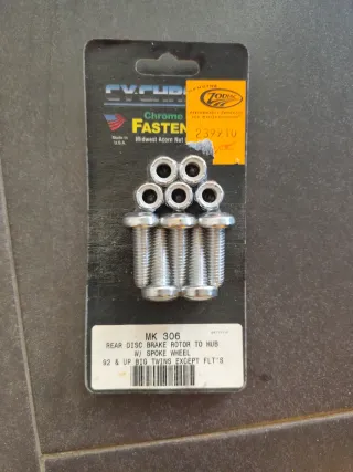 Tornillos Inox Disco Freno Trasero Harley