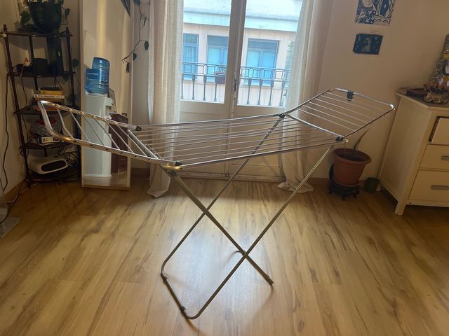 Tendedero plegable metal y plástico