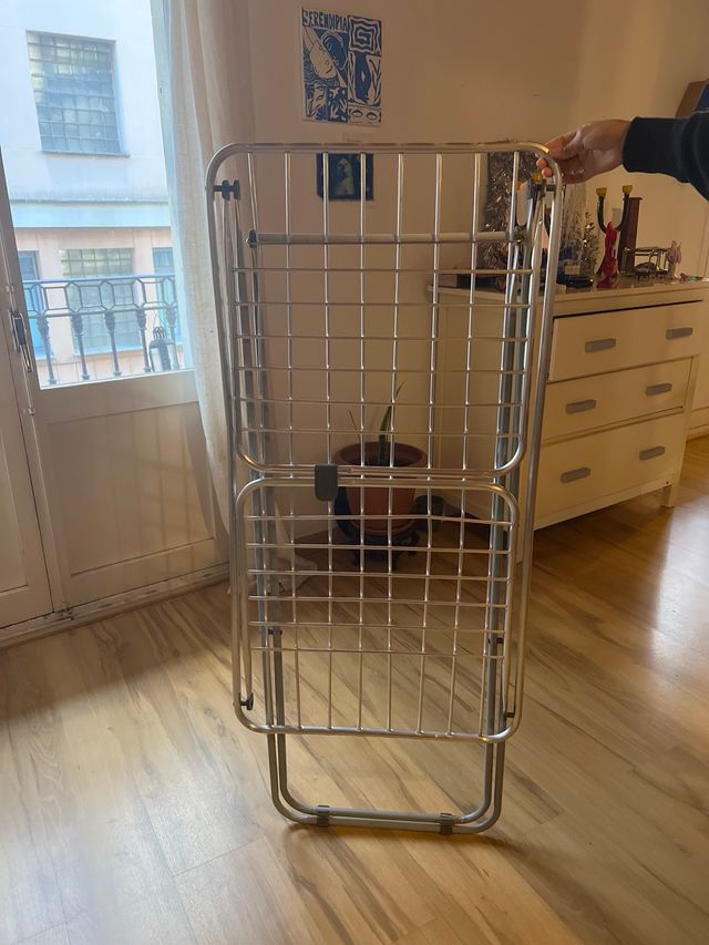 Tendedero plegable metal y plástico