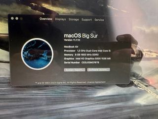 MacBook Air i5 8gb ram A1466