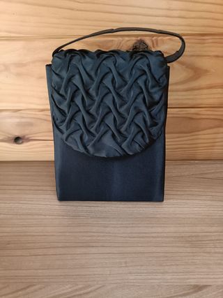 Bolso Negro de Mano de Fiesta.