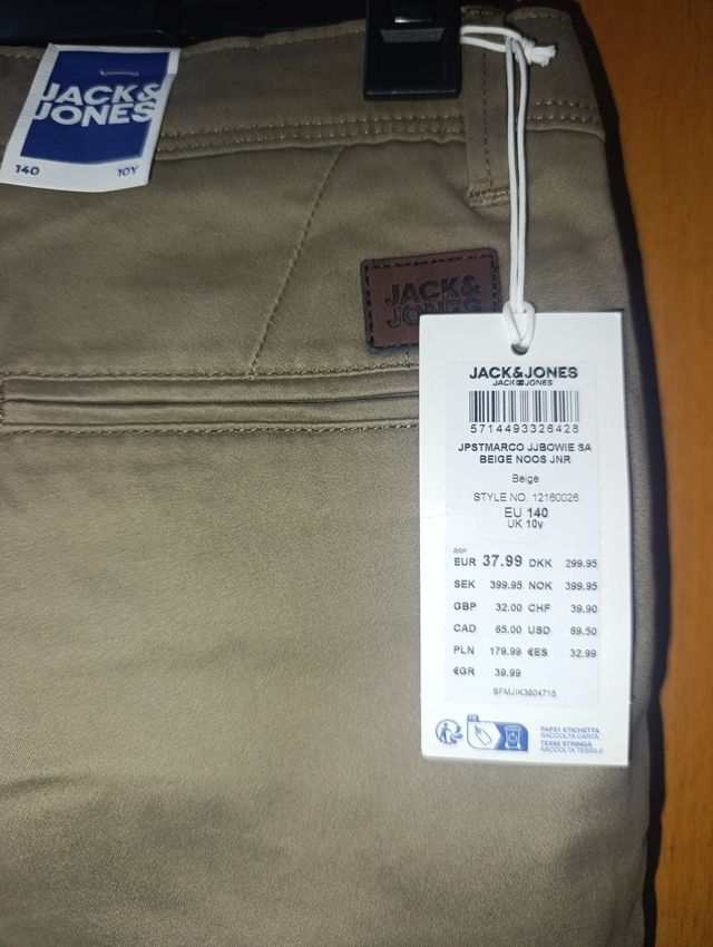 Pantalones Jack Jones Beige