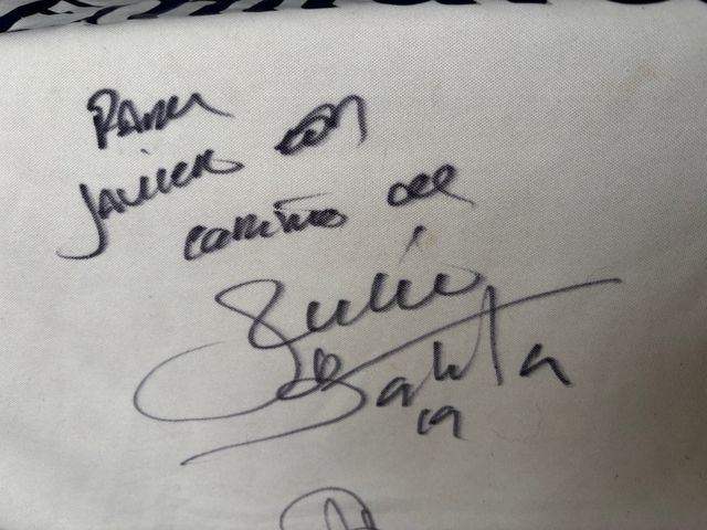 Camiseta Real Madrid Firmada Baptista Morientes