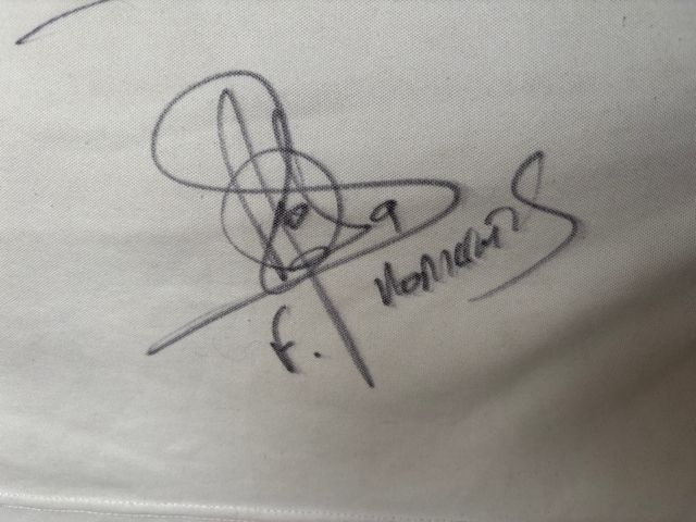 Camiseta Real Madrid Firmada Baptista Morientes