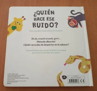 ¿Quién hace ese ruido? Libro pop-up.