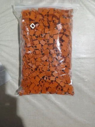 Lego 1x1 Laranja Escuro - 50 Unidades Novas