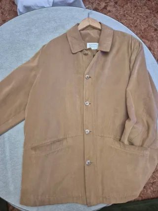 Chaquetón hombre antelina marrón talla 52