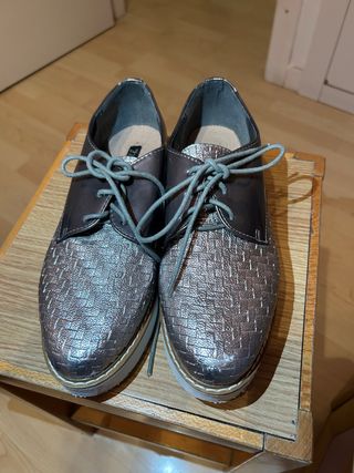 Zapatos Oxford Plataforma Mujer