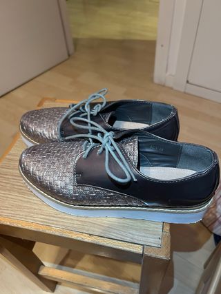 Zapatos Oxford Plataforma Mujer