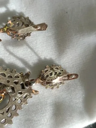 Pendientes de plata antiguos