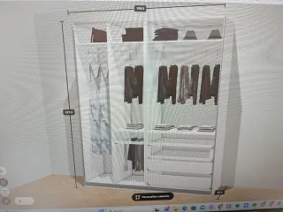 Armadio a porte scorrevoli 2,38m x 1,99m