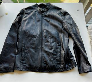 Chaqueta Piel Cordero Negra Suave Ligera