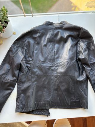 Chaqueta Piel Cordero Negra Suave Ligera