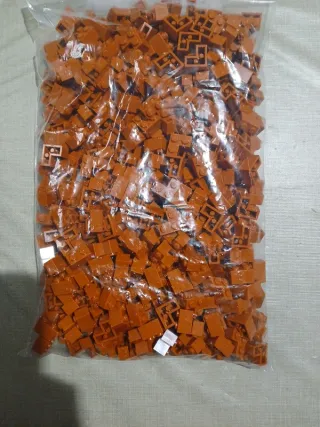 Lego 2x2 Corner Tijolo Laranja Escuro 50 Unidades