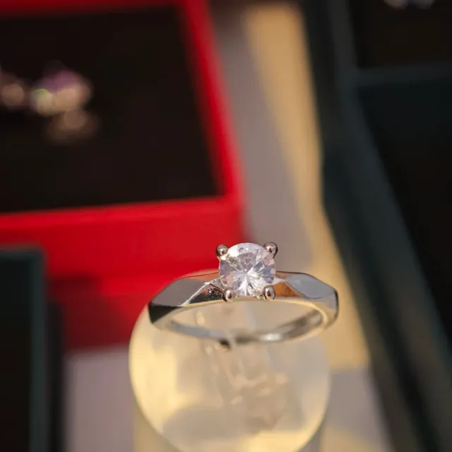 Anillo Plata con Circonio